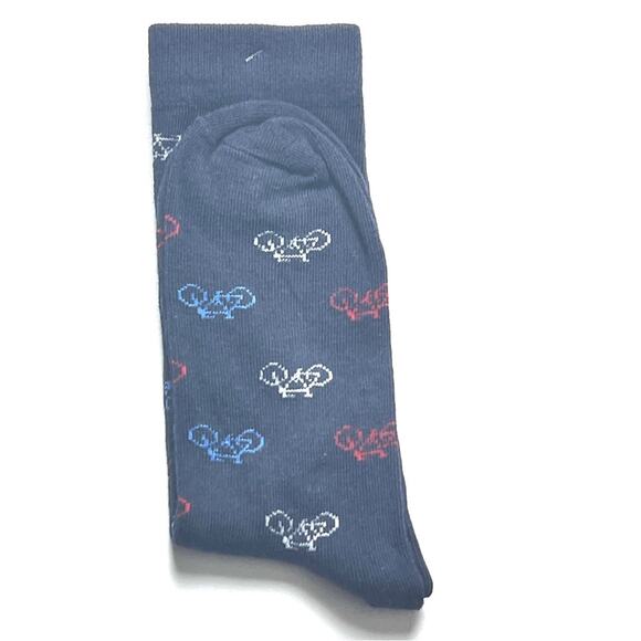 Bicycle Print  Logo Design Multi-color Style Crew Socks NWT - Picture 4 of 8